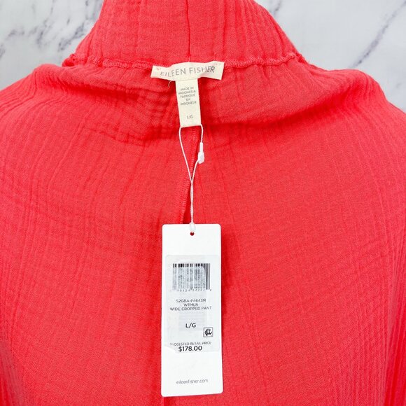 Eileen Fisher | Wide Leg Cropped Pant | L - Picture 7 of 9